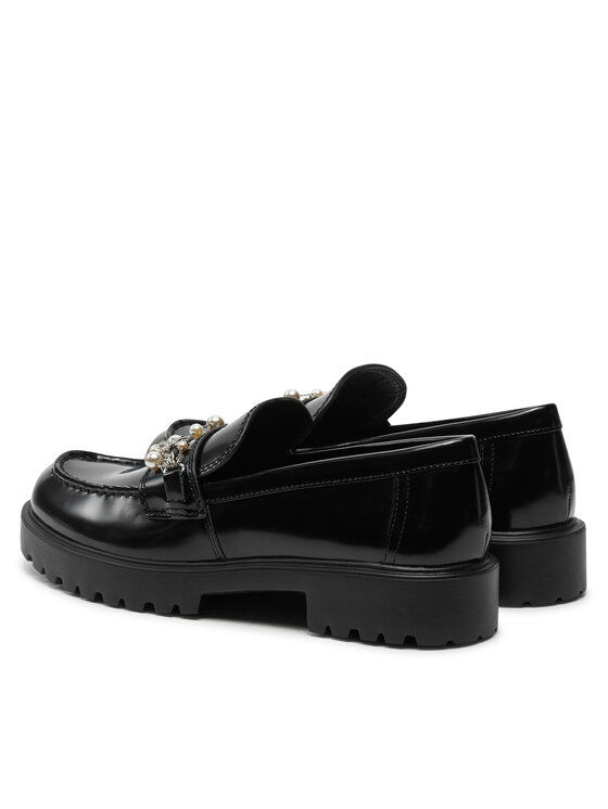 Tory Burch Tory Burch Loafersy Embellished Classic Lug Loafer 165828 Czarny