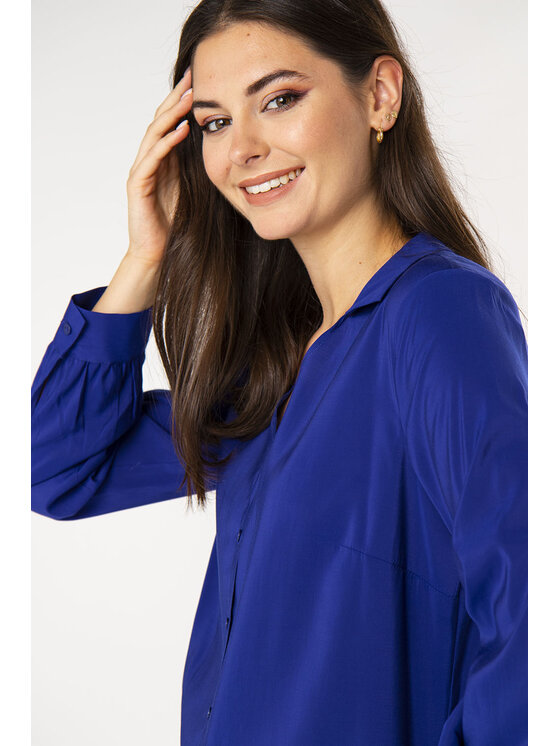 QUIOSQUE QUIOSQUE Halenka ELA SHIRT Modrá Regular Fit