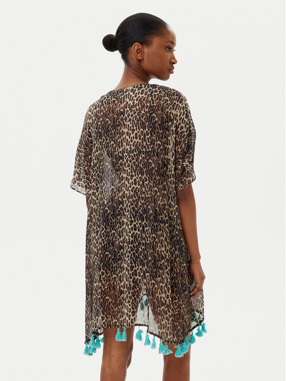 LOLA CASADEMUNT LOLA CASADEMUNT Пляжна сукня LS2516051 Коричневий Relaxed Fit