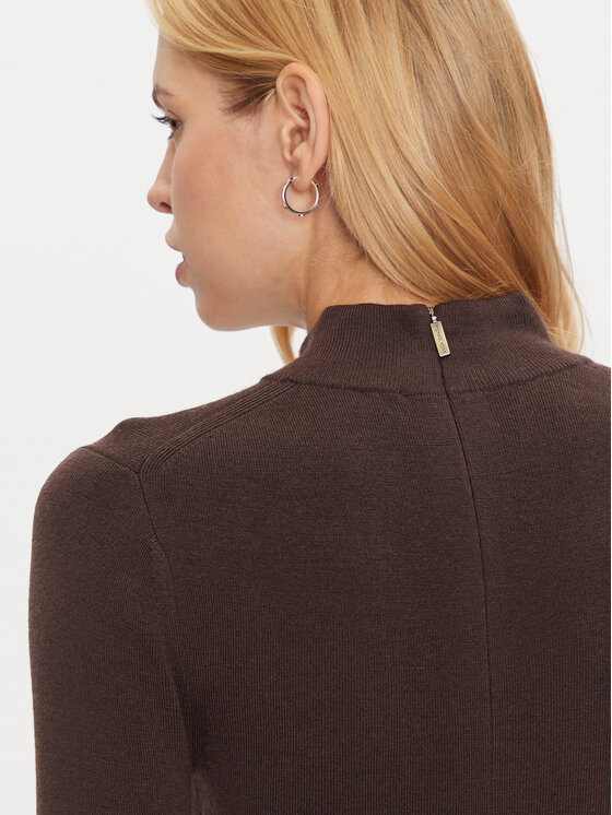 MICHAEL Michael Kors MICHAEL Michael Kors Trikotažinė suknelė MF482Q14VR Ruda Slim Fit