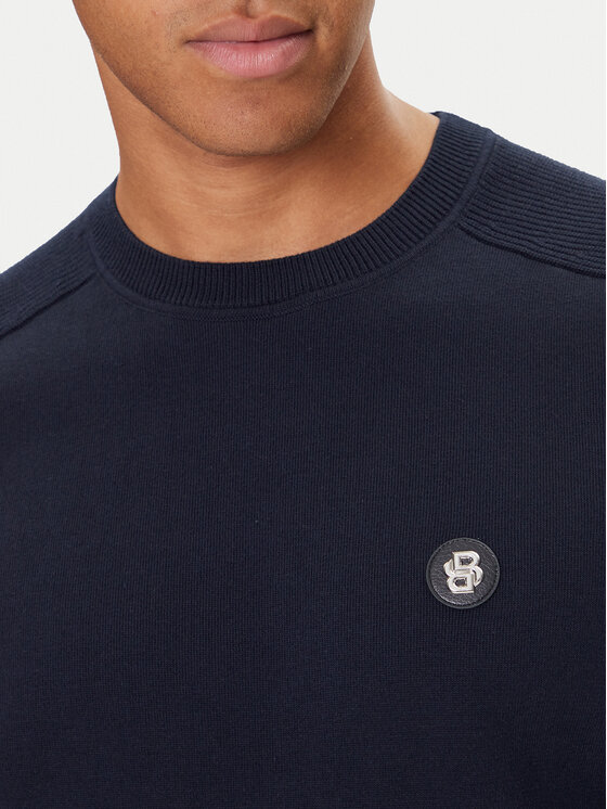 BOSS BOSS Sweter C-Illian 50543136 Granatowy Regular Fit