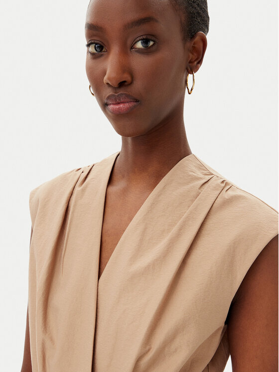 Marella Marella Sukienka letnia Ossola 2513221172200 Brązowy Regular Fit