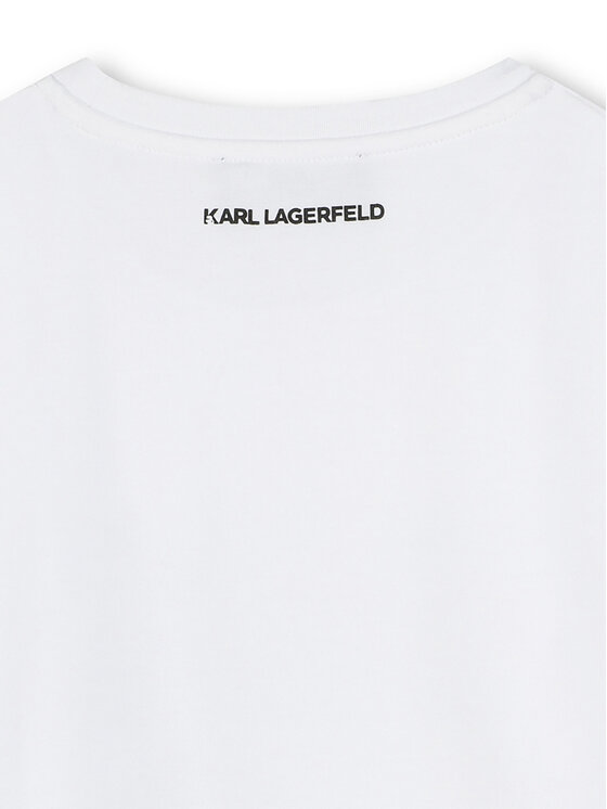 Karl Lagerfeld Kids Karl Lagerfeld Kids Tričko Z30494 D Biela Regular Fit