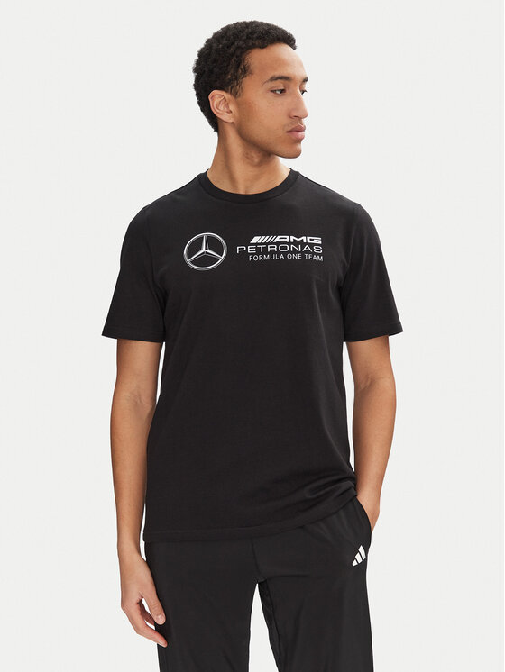 adidas Tričko Mercedes - AMG Petronas Formula One Team DNA Graphic JV5434 Čierna Regular Fit
