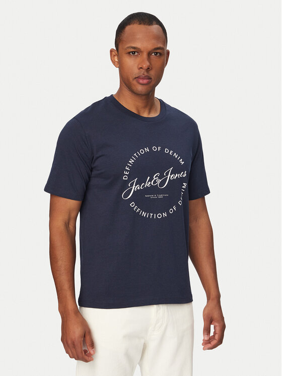 Jack & Jones Jack & Jones Tricou Grayson 12288377 Albastru Regular Fit