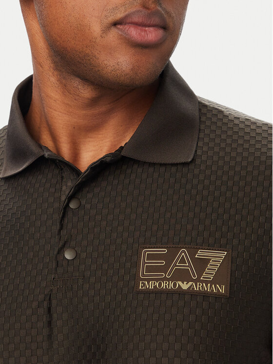 EA7 Emporio Armani EA7 Emporio Armani Поло 7M002256 AF26529 U6027 Темно-коричневий Regular Fit