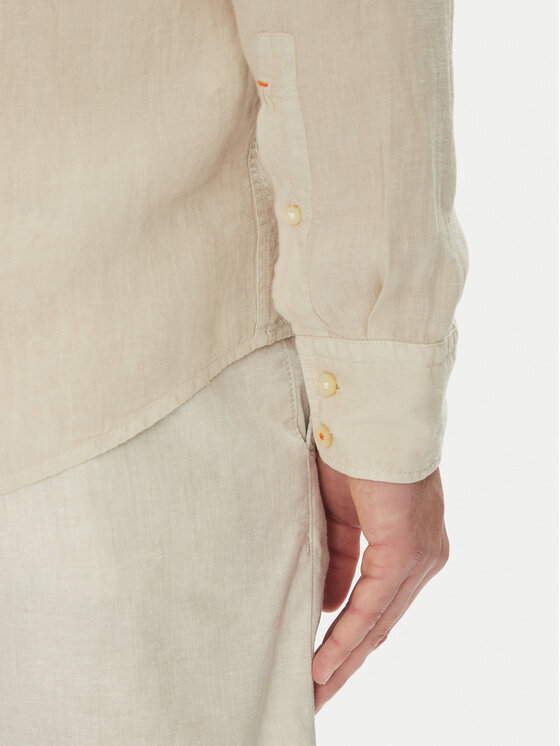 BOSS BOSS Hemd 50537381 Beige Regular Fit