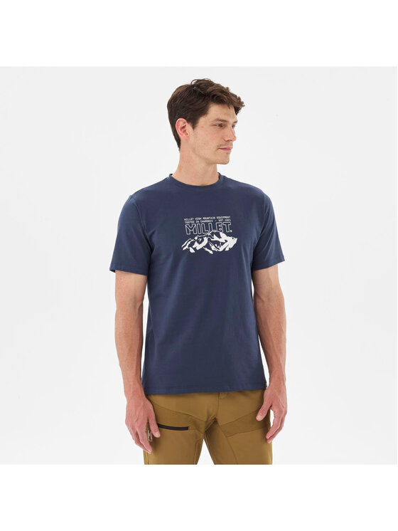 Millet Millet T-Shirt Millet Mountain Ts Ss M Granatowy Comfort Fit