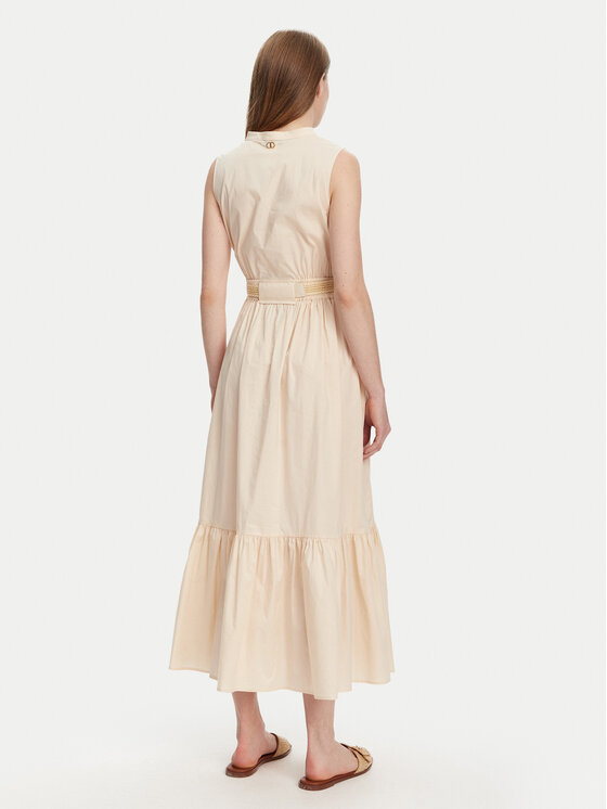 TWINSET TWINSET Kasdieninė suknelė 251TT2101 Smėlio Regular Fit