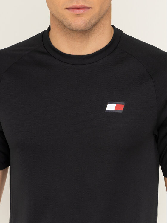 Tommy Sport Tommy Sport T-Shirt Back Logo S20S200267 Černá Regular Fit