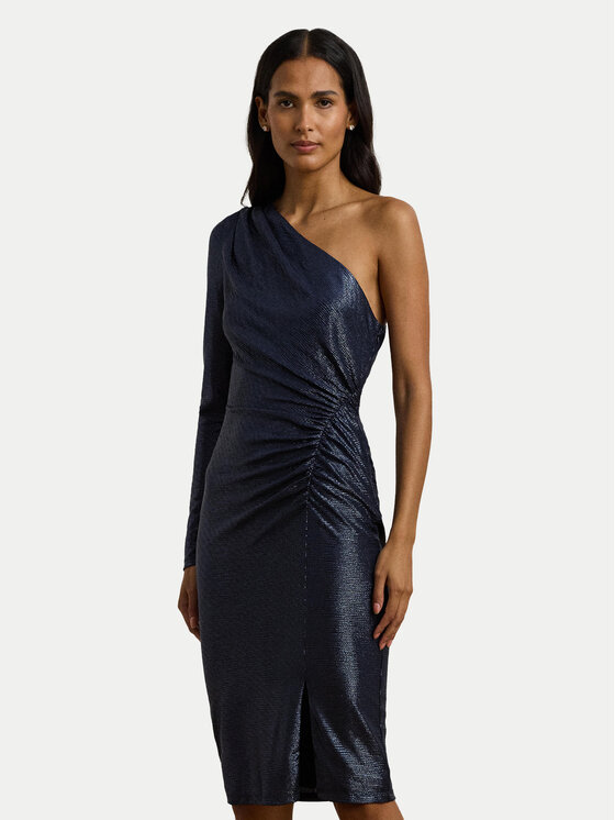LAUREN RALPH LAUREN Koktejlové šaty 253957567001 Tmavomodrá Slim Fit