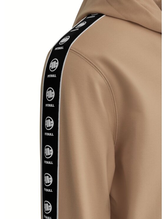 PITBULL PITBULL Bluza Bluza męska rozpinana z kapturem TAPE NUGGET L Beżowy Regular Fit