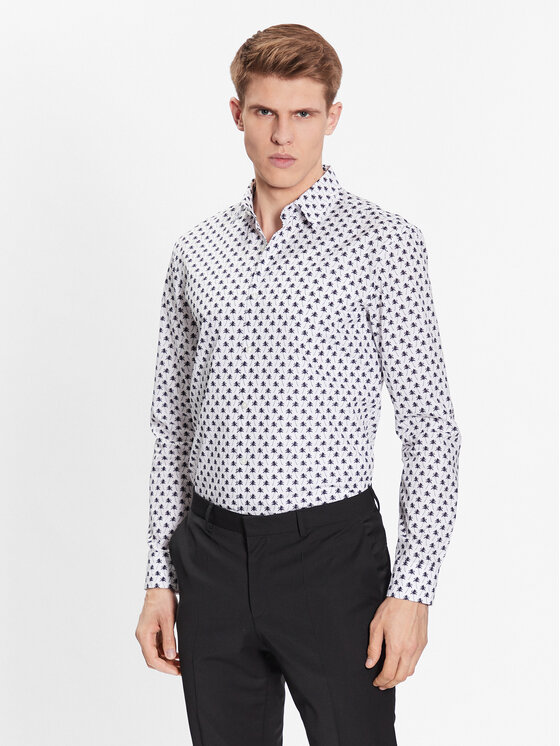 HUGO Hugo Cămașă 50496126 Alb Slim Fit
