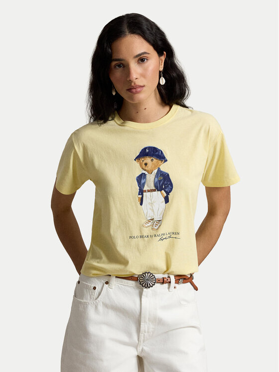 Polo Ralph Lauren Polo Ralph Lauren T-shirt 211B17792001 Svijetlo žuta Regular Fit