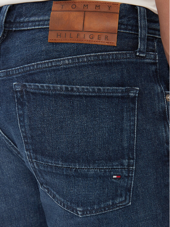 Tommy Hilfiger Tommy Hilfiger Jeansshorts Brooklyn MW0MW35176 Dunkelblau Straight Fit