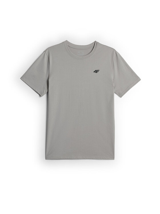 4F 4F T-Shirt BASIC+ Szary Regular Fit