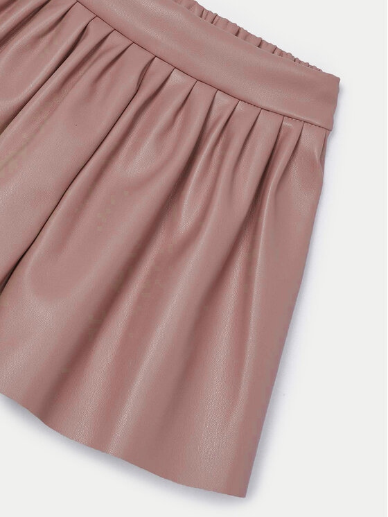Mayoral Mayoral Pantaloncini in similpelle 4907 Rosa Regular Fit