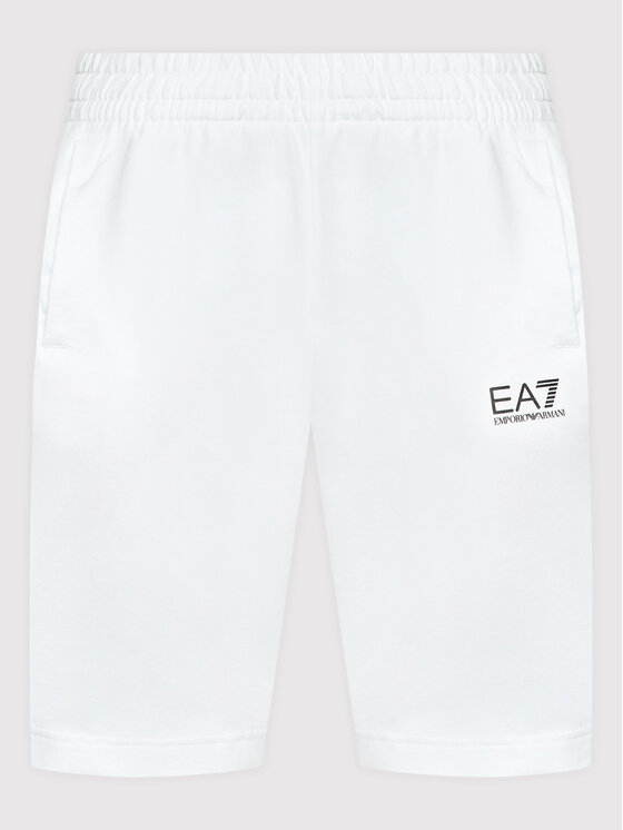 EA7 Emporio Armani EA7 Emporio Armani Pantaloncini sportivi 3LPS64 PJFGZ 1100 Bianco Regular Fit