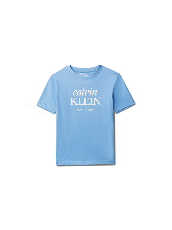 Calvin Klein Jeans Calvin Klein Jeans T-Shirt LVCKSJA07B Błękitny Regular Fit