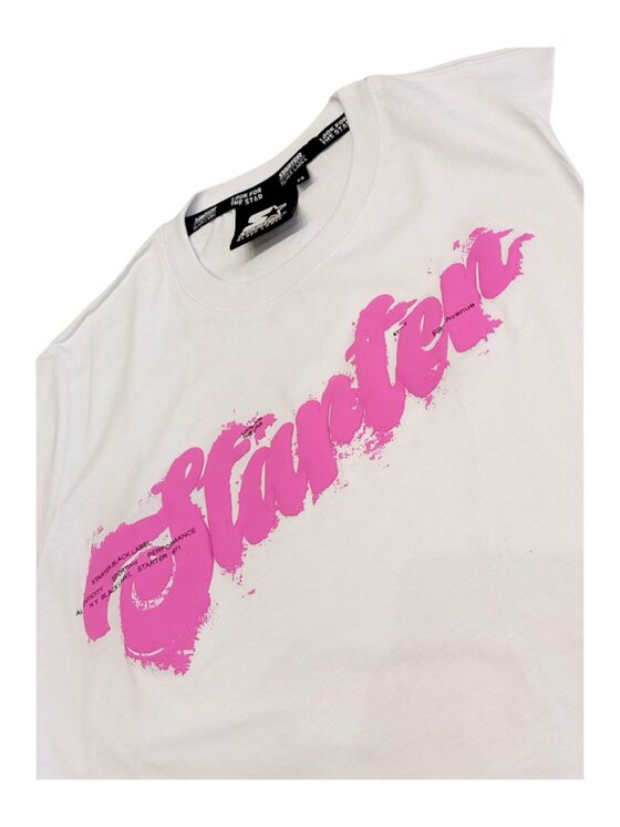 Starter Starter T-Shirt q-bab-69501 Λευκό Regular Fit