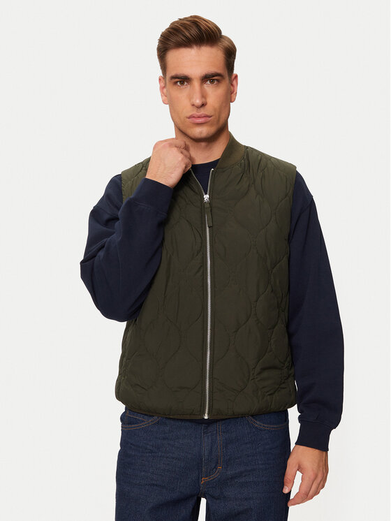 Jack&Jones Veste Koda 12258386 Zaļš Regular Fit