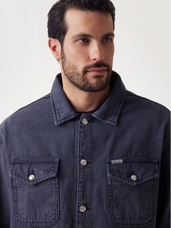 Guess Guess Kurtka przejściowa 173931 Niebieski Classic Fit
