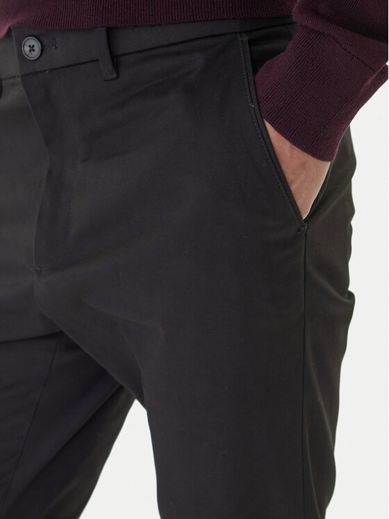 Calvin Klein Calvin Klein Chino nohavice LV04LD613G Čierna Slim Fit