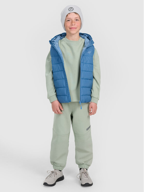 4F 4F Spodnie dresowe SELF CARE Khaki Regular Fit
