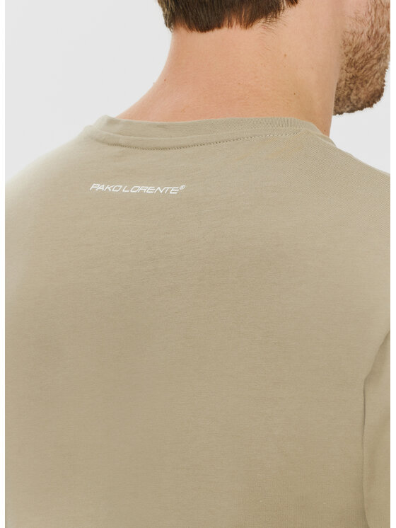 Pako Lorente Pako Lorente T-Shirt P24SF-TT-001 Khaki Regular Fit
