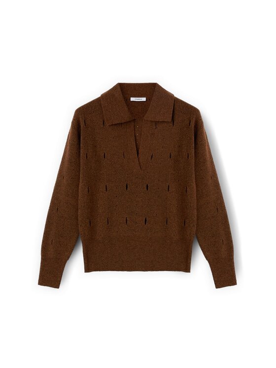 Motivi Motivi Cardigan M467W003567N022 Marrone Regular Fit