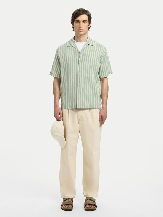 Selected Homme Selected Homme Cămașă 16091381 Verde Relaxed Fit