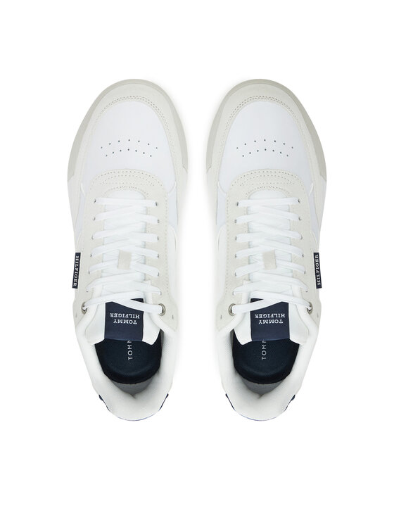 Tommy Hilfiger Tommy Hilfiger Laisvalaikio batai Retro Runner Mix Rwb FM0FM05371 Balta