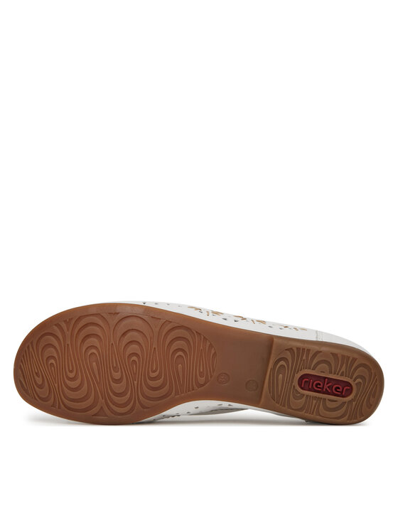 Rieker Rieker Μοκασίνια L6396-80 Λευκό