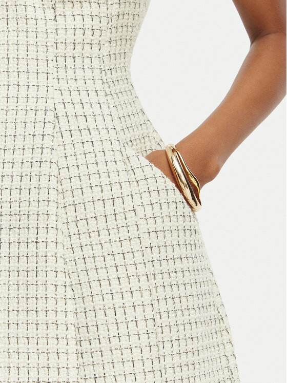 Bardot Bardot Koktel haljina Florine 60134DB Écru Slim Fit