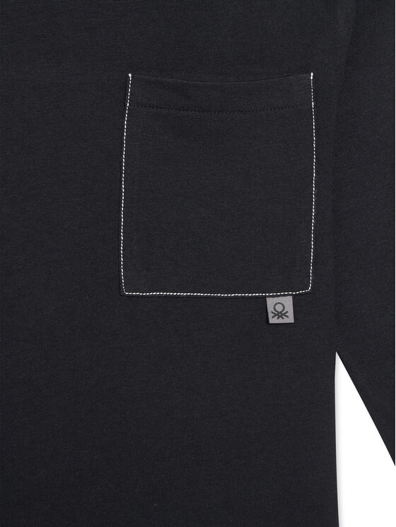 United Colors Of Benetton United Colors Of Benetton Μπλουζάκι 3I1XC10QS Μαύρο Regular Fit