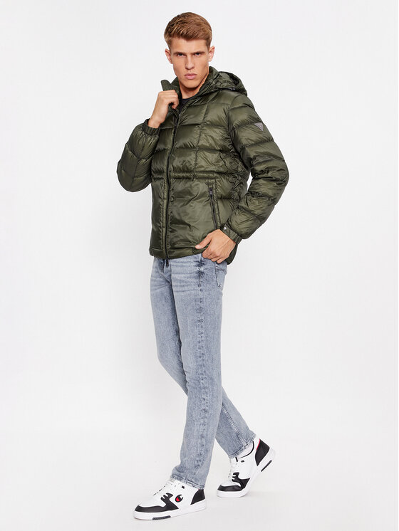 Guess Guess Žieminė striukė M3BL36 WF4F0 Žalia Regular Fit
