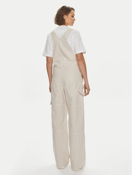 HUGO Hugo Jeans kombinezon Hedungi 50511278 Écru Relaxed Fit