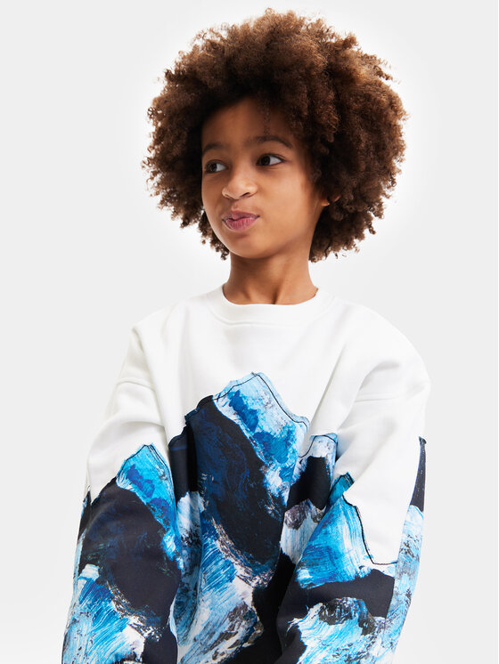 Desigual Desigual Sweatshirt 23WBSK06 Weiß Regular Fit