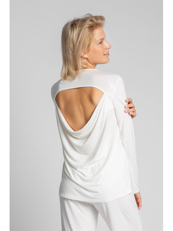 LaLupa LaLupa Bluzka LA027 Biały Comfortable Fit
