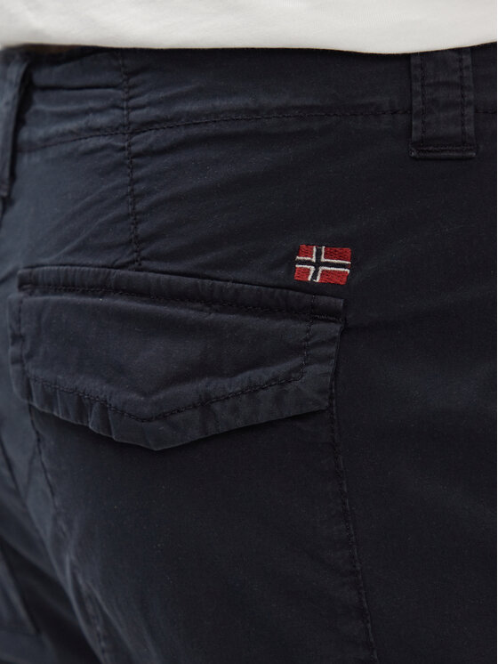 Napapijri Napapijri Šortky z materiálu N-Horton NP0A4HOS Tmavomodrá Regular Fit