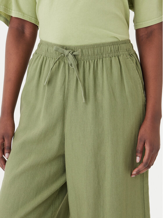 Roxy Roxy Παντελόνι υφασμάτινο Lekeitio Break ERJNP03545 Πράσινο Wide Leg