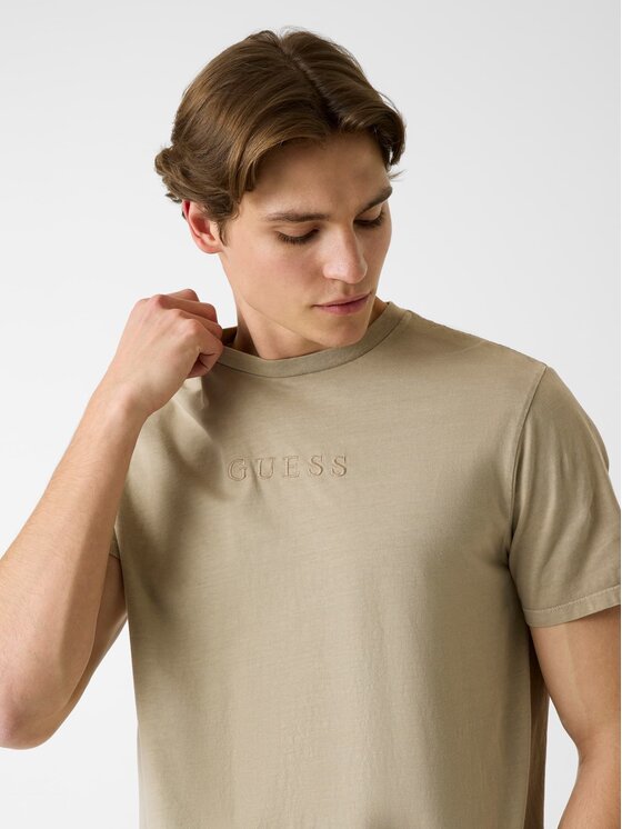 Guess Guess Тишърт M6GI29 K3258 Бежов Regular Fit