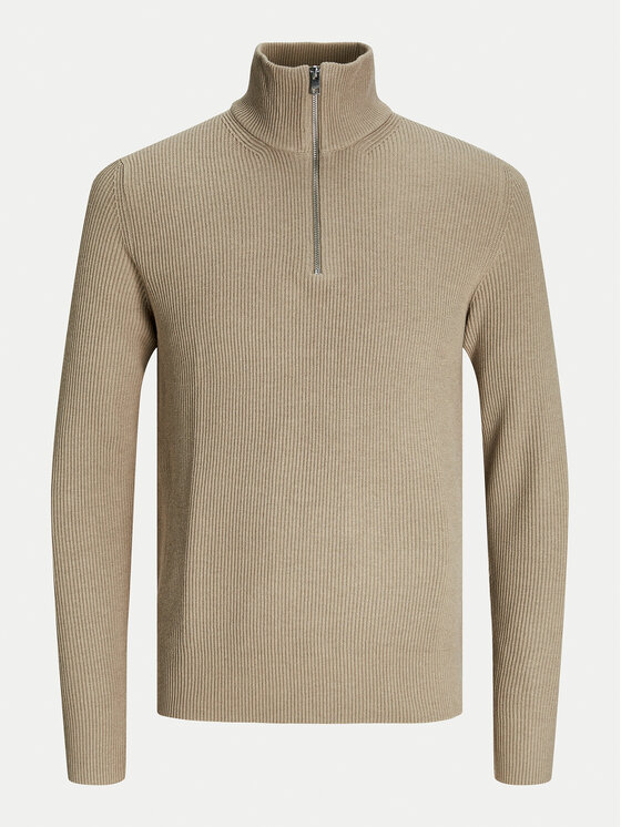 Jack & Jones Jack & Jones Sweter Perfect 12257773 Beżowy Regular Fit
