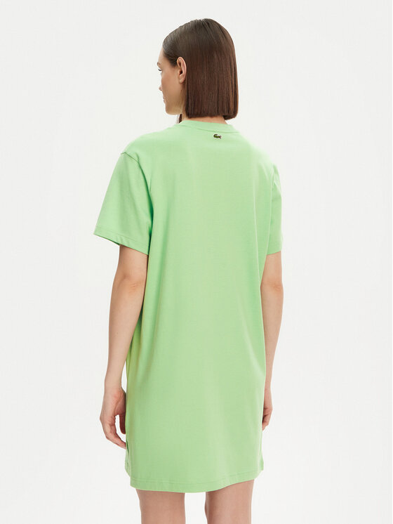 Lacoste Lacoste Každodenní šaty EF9573 Zelená Regular Fit