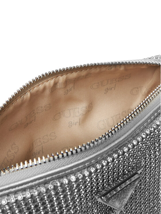 Guess Guess Ročna torba J5BZ15 WG830 Srebrna