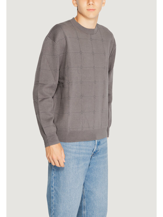 Armani Exchange Armani Exchange Sweter 6DZM6C ZM5AZ Szary To Fit