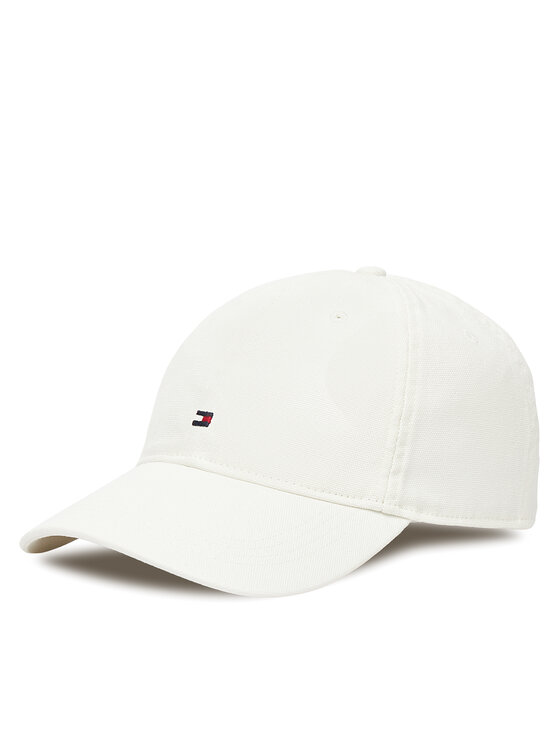 Tommy Hilfiger Tommy Hilfiger Шапка с козирка Flag Soft 6 Panel AM0AM13426 Бял