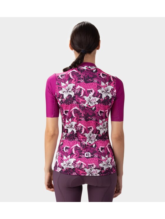 Alé Cycling Alé Cycling Koszulka rowerowa PR-E Hibiscus Różowy Fitted Fit