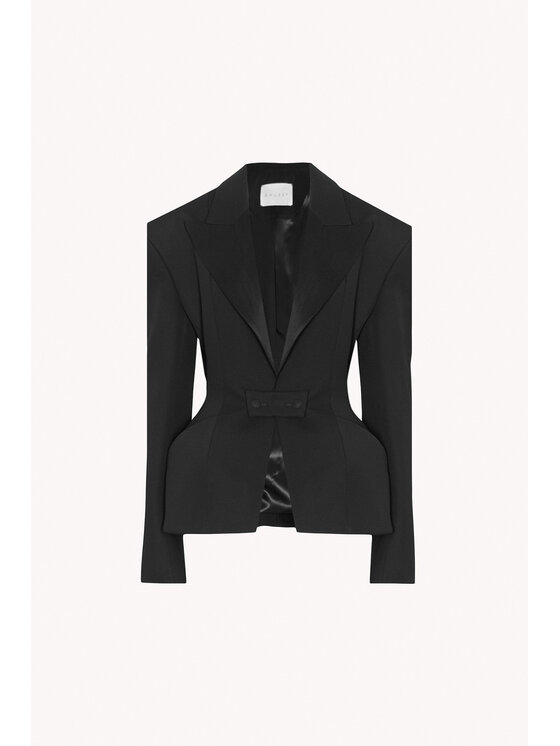 Epuzer Epuzer Marynarka Phoenix peplum Czarny Standard Fit