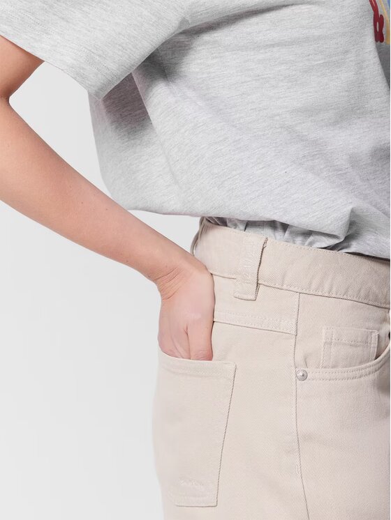 Outhorn Outhorn Jeans OTHWSS24TTROF723-12S Bianco Straight Leg